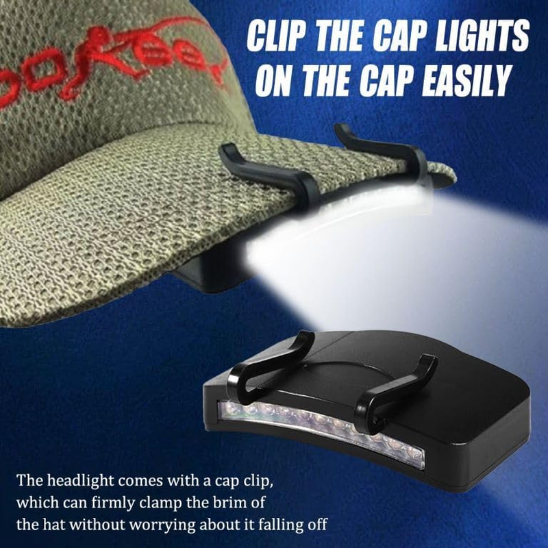 Pocketman 11 LED Clip on Cap Light Hat Light Battery Operated Light for Fishing Camping Running for Cycling Hiking and Other Outdoor Activities (6) image number 6