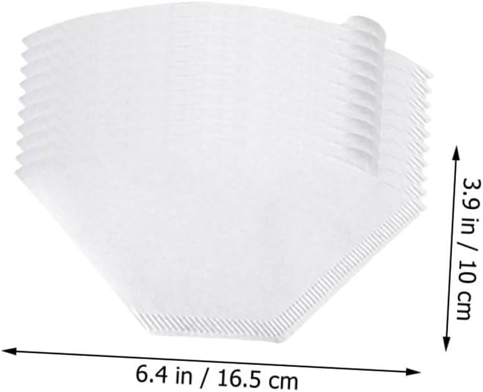 FUNNETOYU 200Pcs Disposable Coffee Filter Paper Cones Unbleached White for Home Espresso Brewing Easy-Use Compact Even Flow Compatible with Standard Coffee Makers image number 6