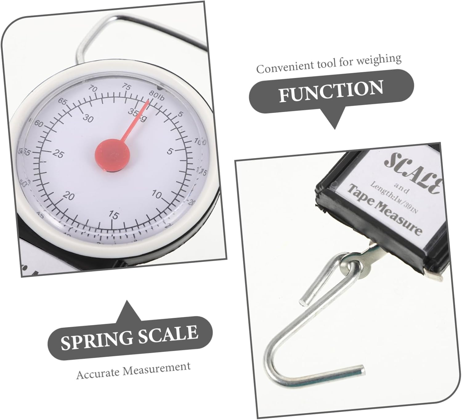GETAJGHSD Portable Handheld Luggage Scale Capacity Spring Scale for Travel Accurate Weight Measurement for Luggage and Fishing Gear Compact and Easy to Use Accessory image number 5