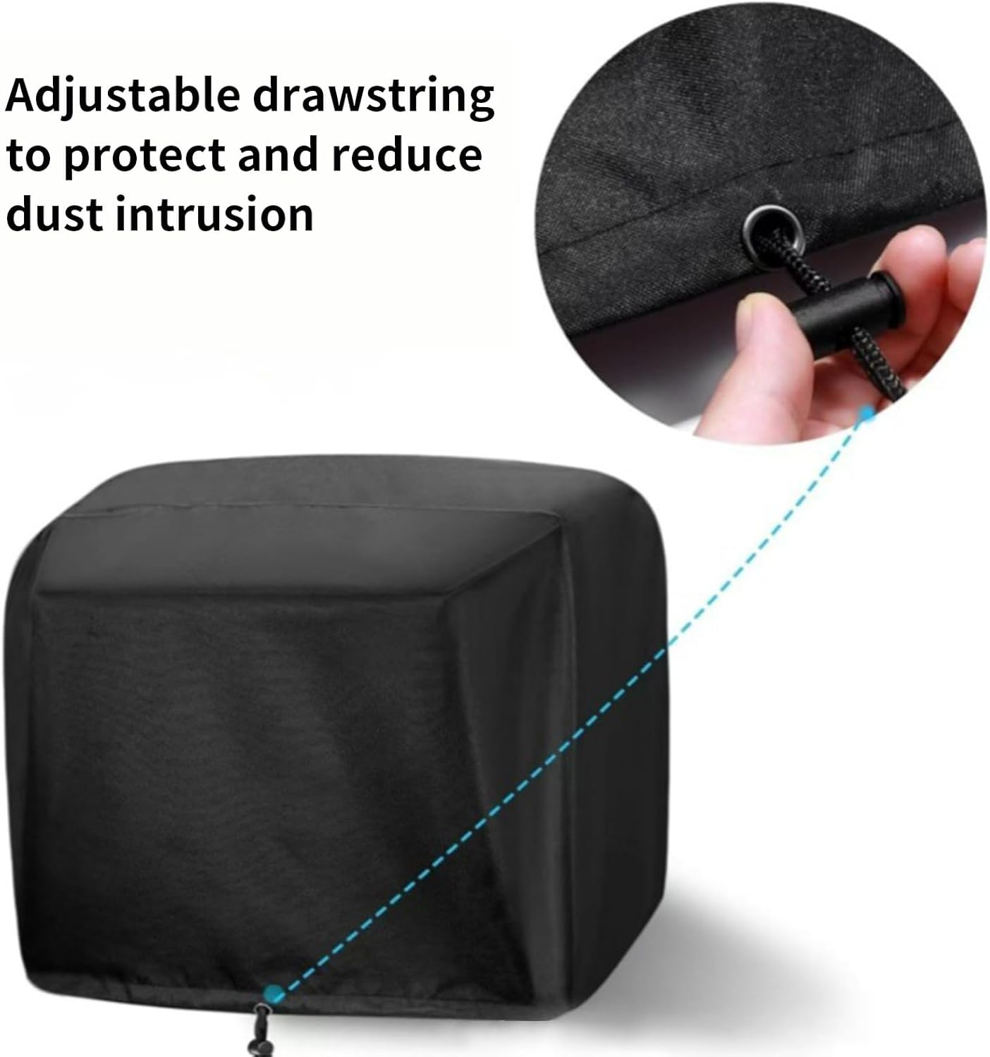 BBQ Grill Cover - Small Appliance Covers | Adjustable Drawstring Waterproof Heavy Dust Jacket Protection for Kitchen Outdoor Cooking outside Table