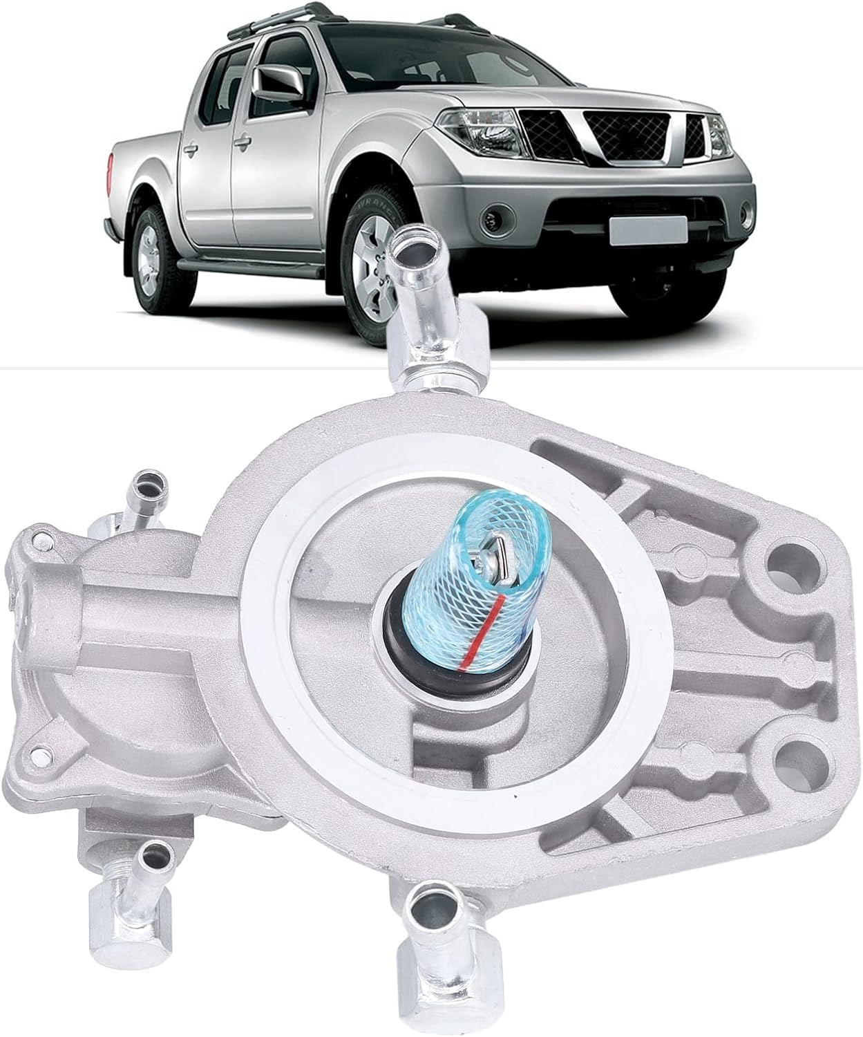 Fuel Filter Mounting Base Primer Pump, Hand Priming Pump Mounting Base 16401‑VK511 Replacement for Navara D22 YD25DDTI image number 4