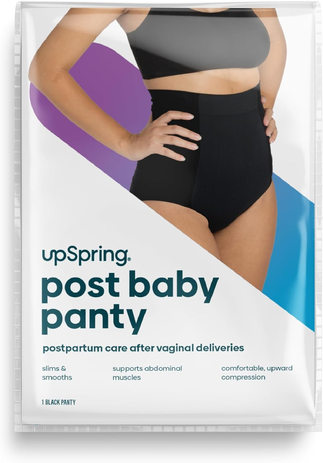 Upspring Post Baby Panty Postpartum Care | High Waist | Postpartum Underwear to Support, Slim, and Smooth after Baby