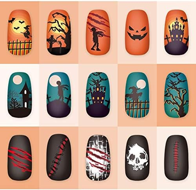 Alexnailart Professional Nail Stamping Plates Halloween Pattern Templates Manicure Stencils Nail Art Printing Tools image number 2