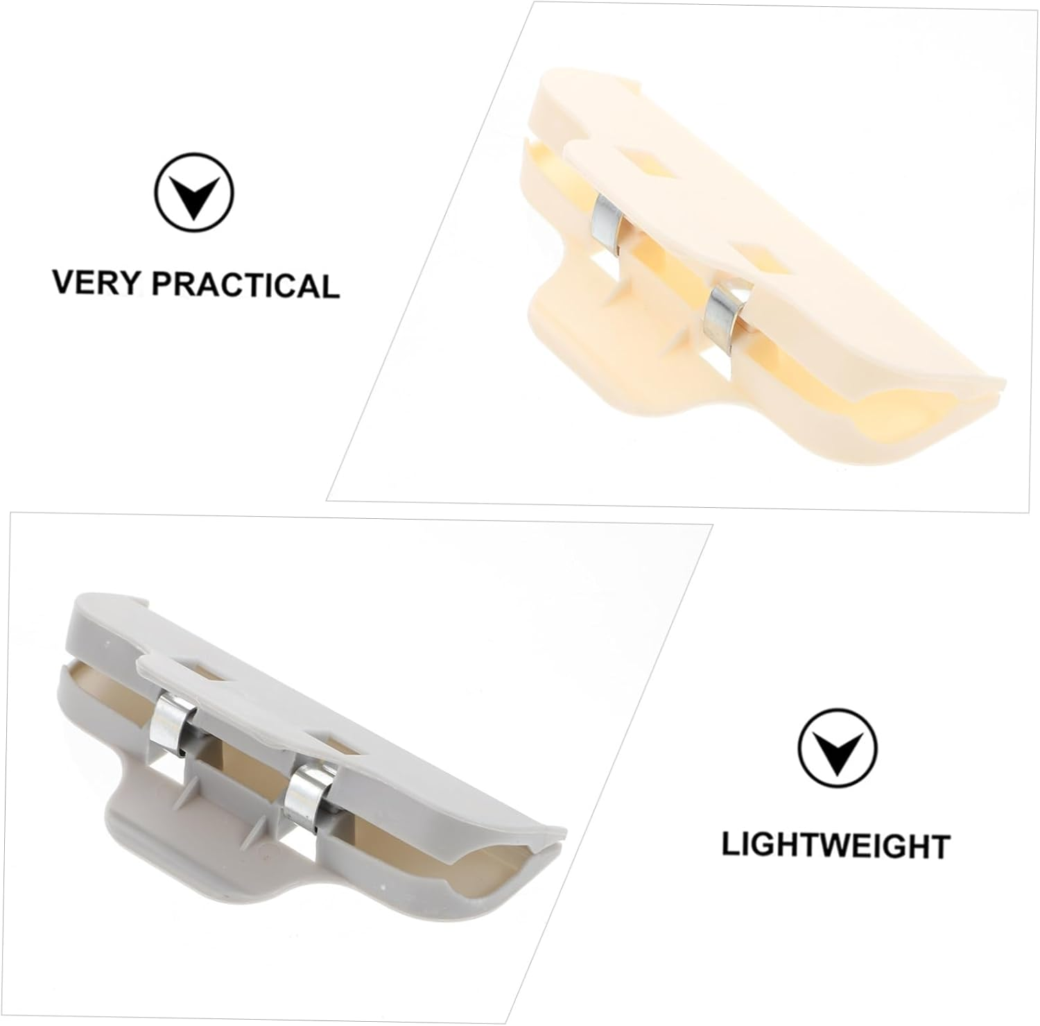 HAKIDZEL 10Pcs Plastic Sealing Tools Snack Bag Clips Food Storage Bag Clips Magnetic Food Kitchen Organisation