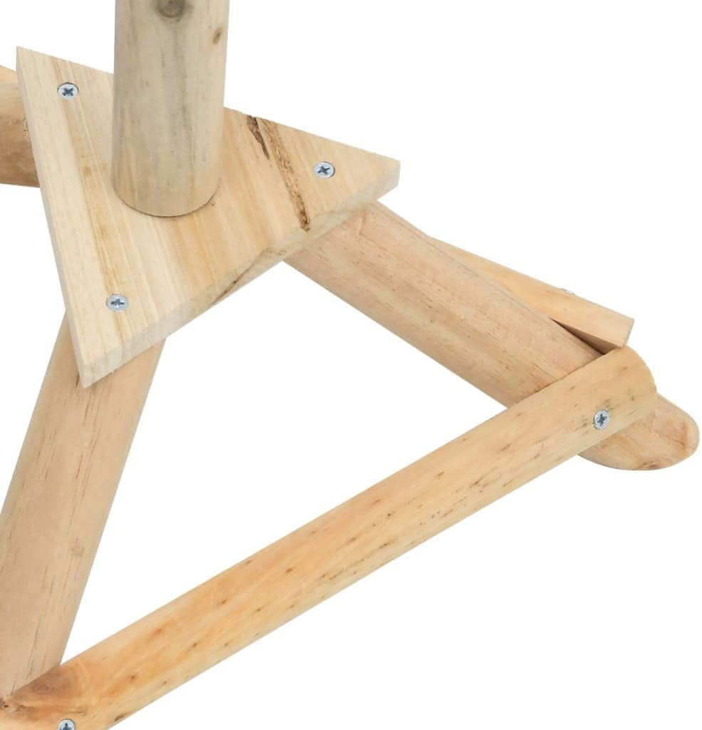 Standing Bird Feeder Solid Firwood 33X110 Cm Outdoor Garden Decor Wildlife image number 3