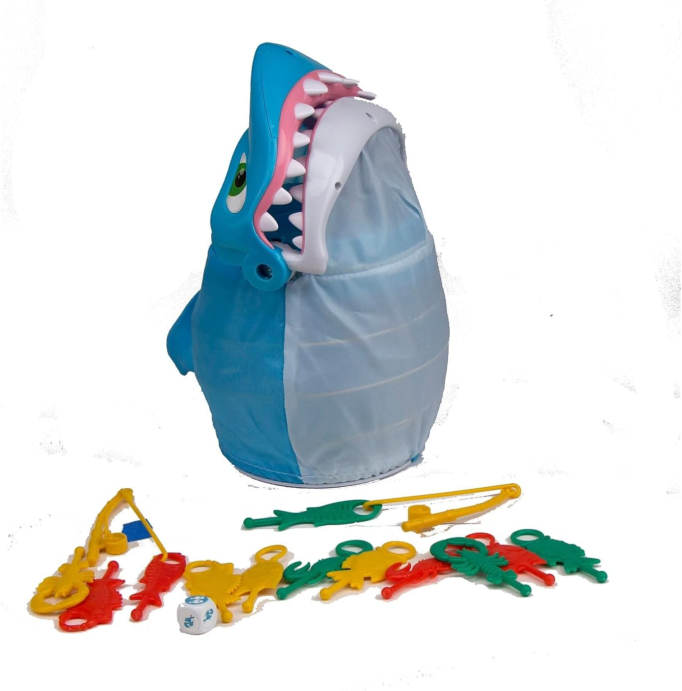 Pressman Shark Bite - Roll the Die and Fish for Colorful Sea Creatures before the Shark Bites Game! - Trilingual image number 5