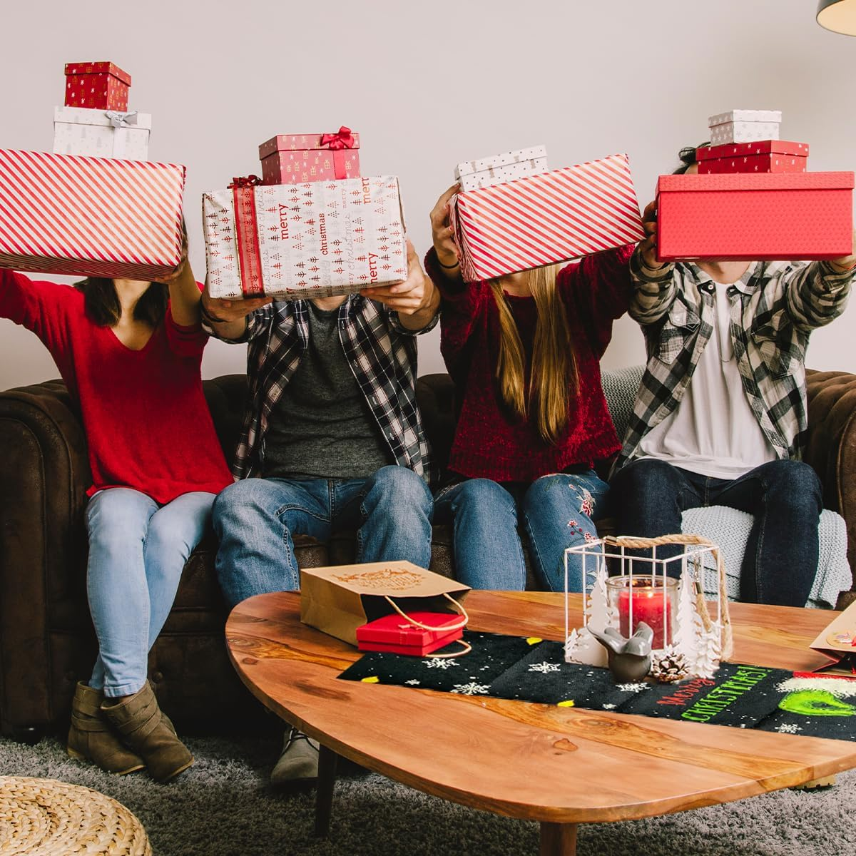 BEZANU Christmas Table Runner, Christmas Dining Table Decoration for Home Party Decor (33 X 183Cm/13 X 72In) image number 3