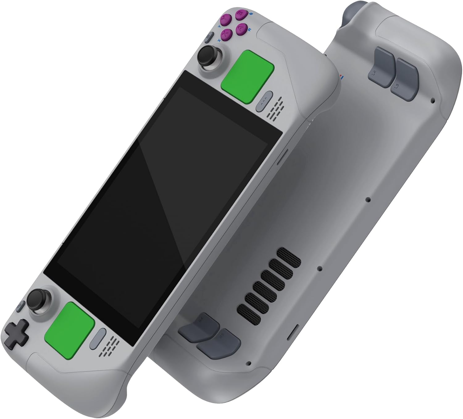 Extremerate DIY Full Set Shell with Buttons for Steam Deck LCD, Custom Faceplate Back Plate Replacement Shell for Steam Deck LCD - Classic 1989 GB DMG-01 [Console NOT Included]