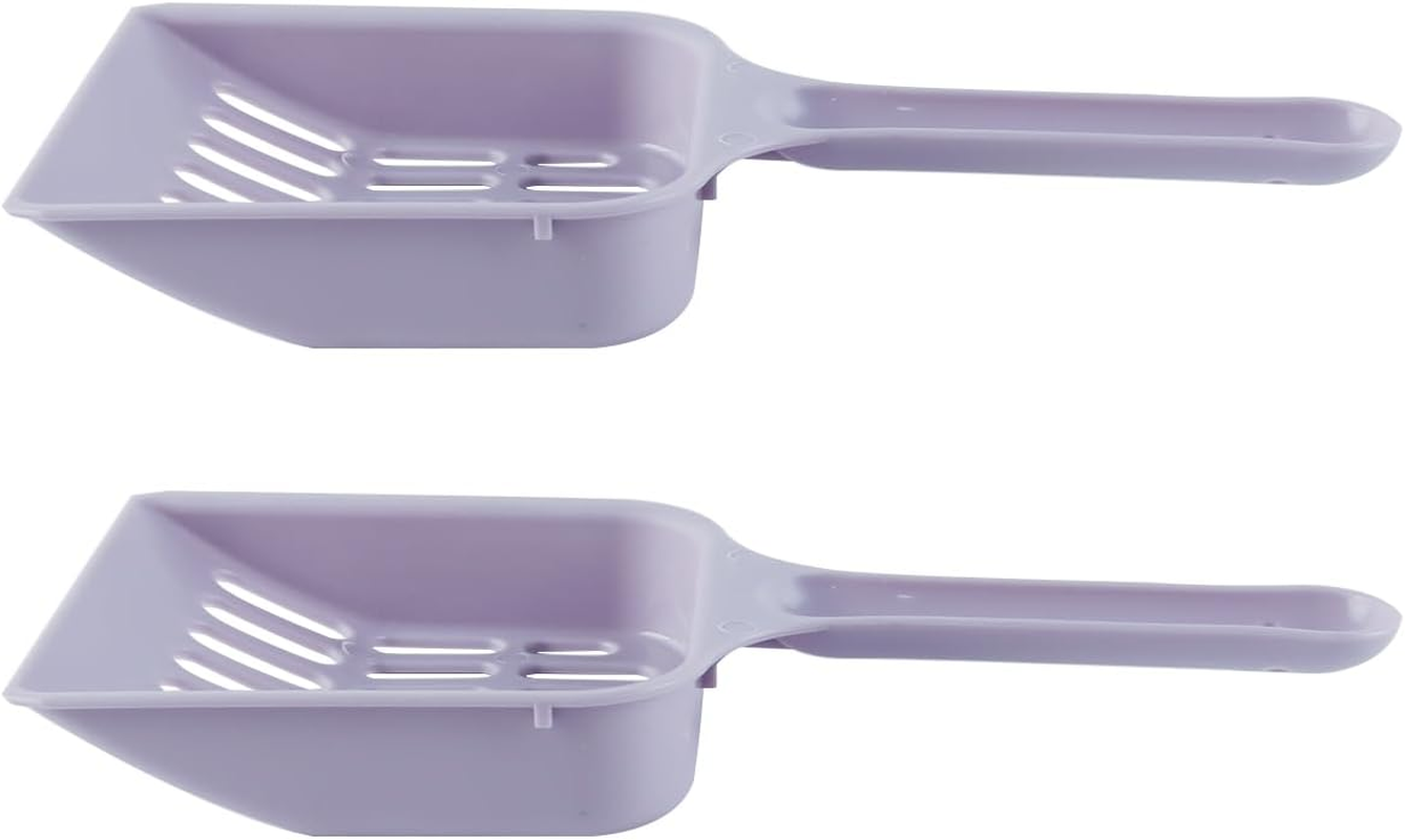 Orivin 2 Pcs Cat Litter Scoop Set Strong Plastic Poop Scooper Handy Sand Sifter Cleaning Tool for Litter Box Tray image number 2