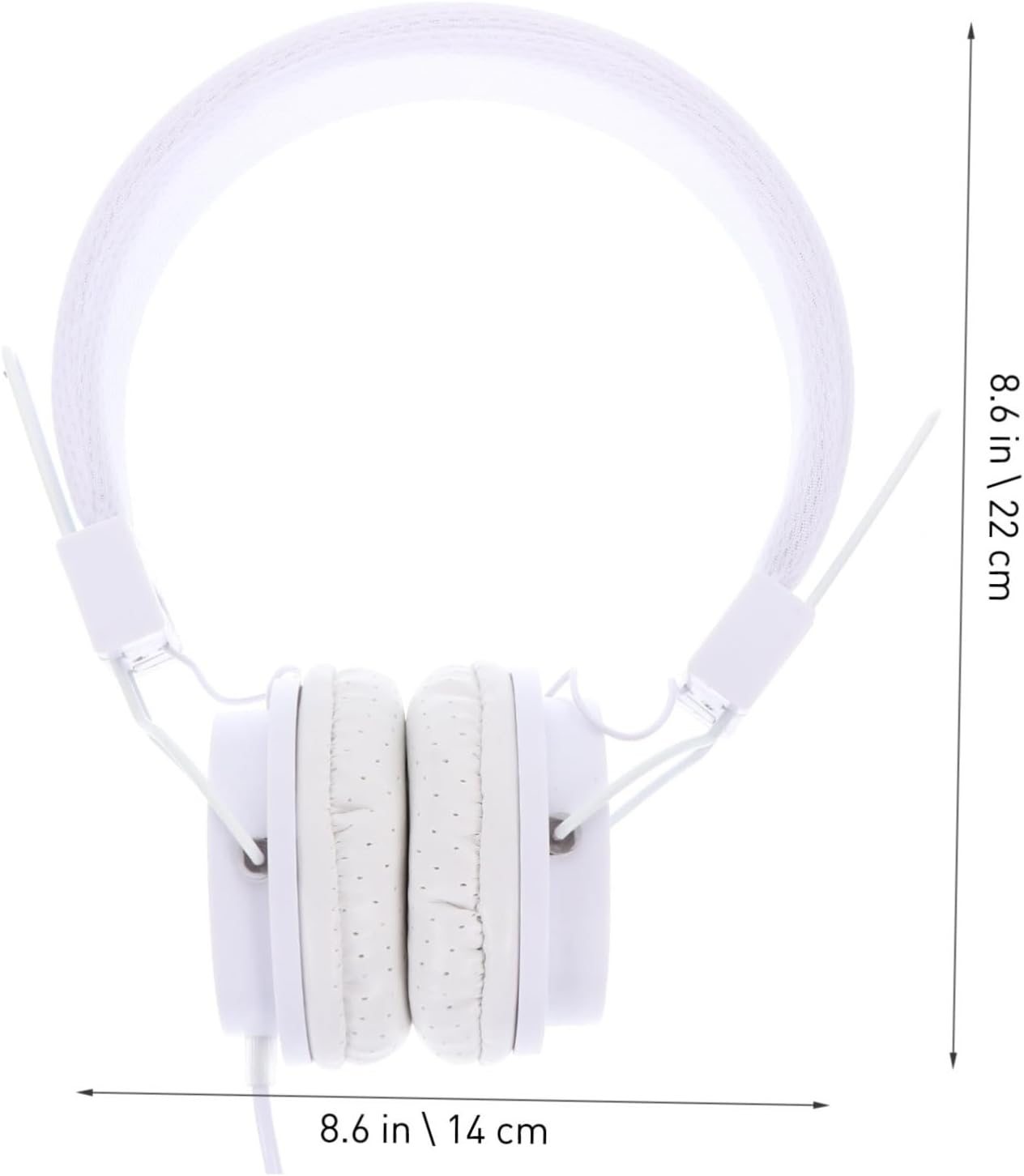 POPETPOP Wired Over-Head Gaming Headphones with Microphone for Computer, Bass Stereo Sound, White Color, Suitable for Pc Gamers and Online Streaming image number 2