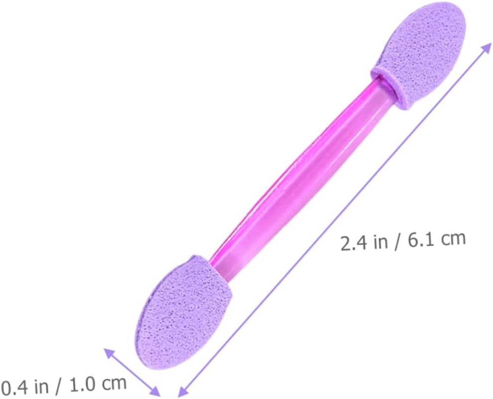 WOONEKY 50Pcs Manicure Sponge Brush Gradient Nail Art Tools Double-Ended Nail Powder Applicator image number 2