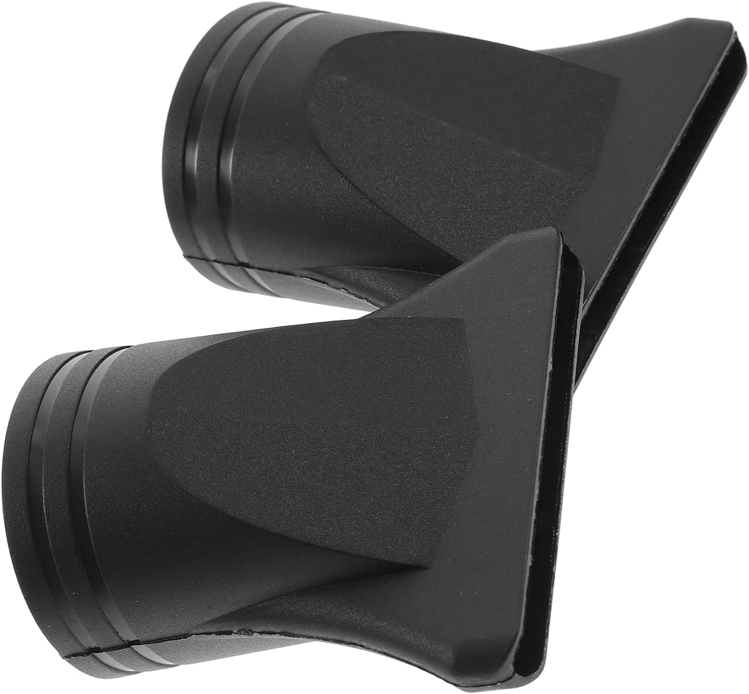 2Pcs Black Blow Dryer Attachment Not Universal Professional Hair Dryer Attachment Dryer Nozzle Replacement Narrow Concentrator Blow Flat for Diameter 4.3Cm to 4.5Cm Diffusers Hair Dryers Accessories image number 2