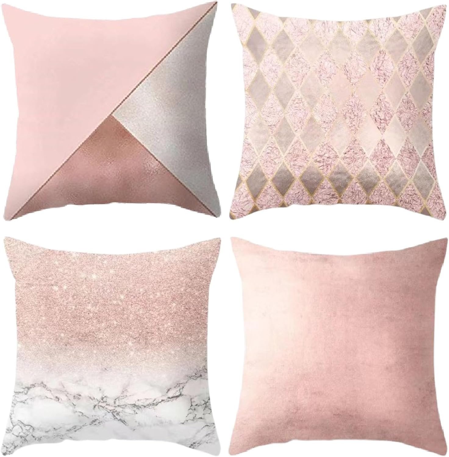 Home Decorative Pillow Covers Modern Throw Pillow Covers, Cushion Case for Sofa Couch Living Room Indoors Outdoors Style Home Decor 18 X 18 Inch 4 PCS image number 4