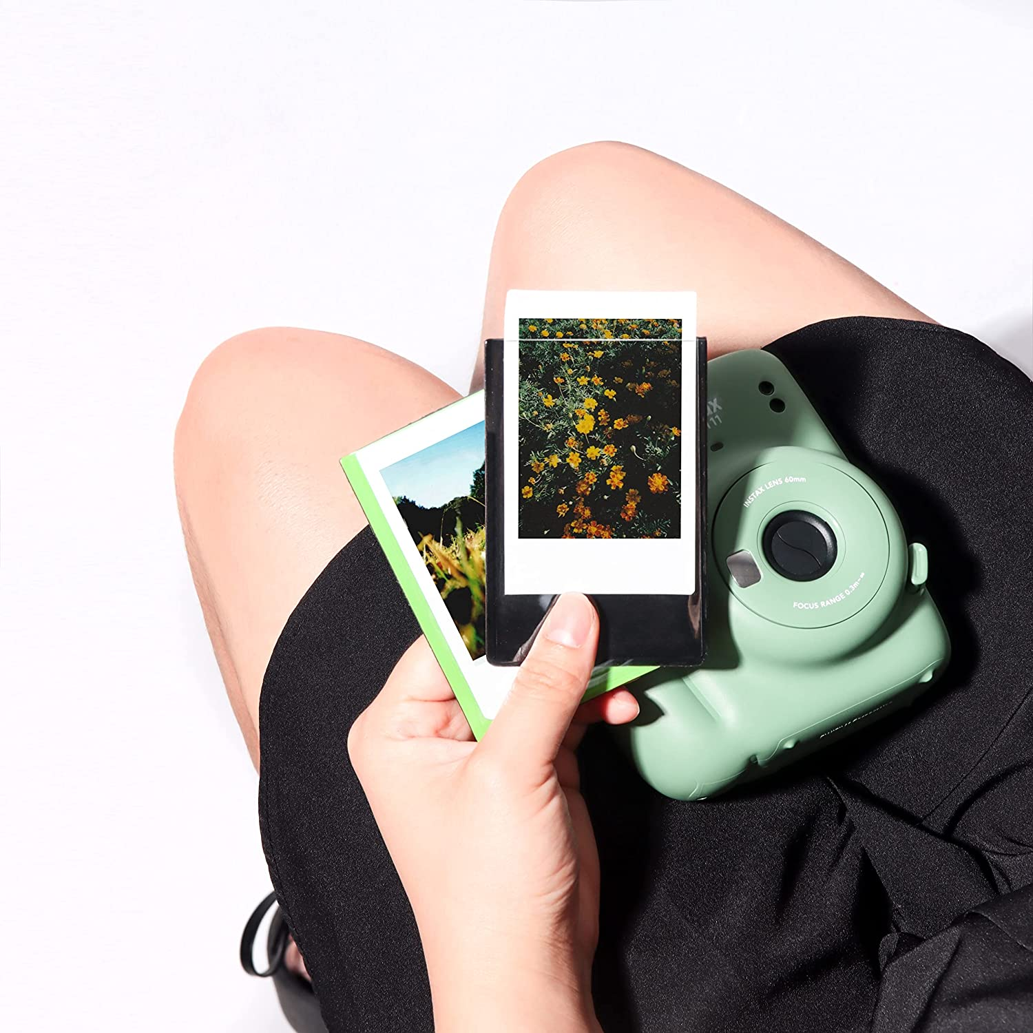 Magnetic Photo Frame for Instax Mini Film Pictures- Fridge Magnet Film Sleeve- Set of 5 Colours image number 2