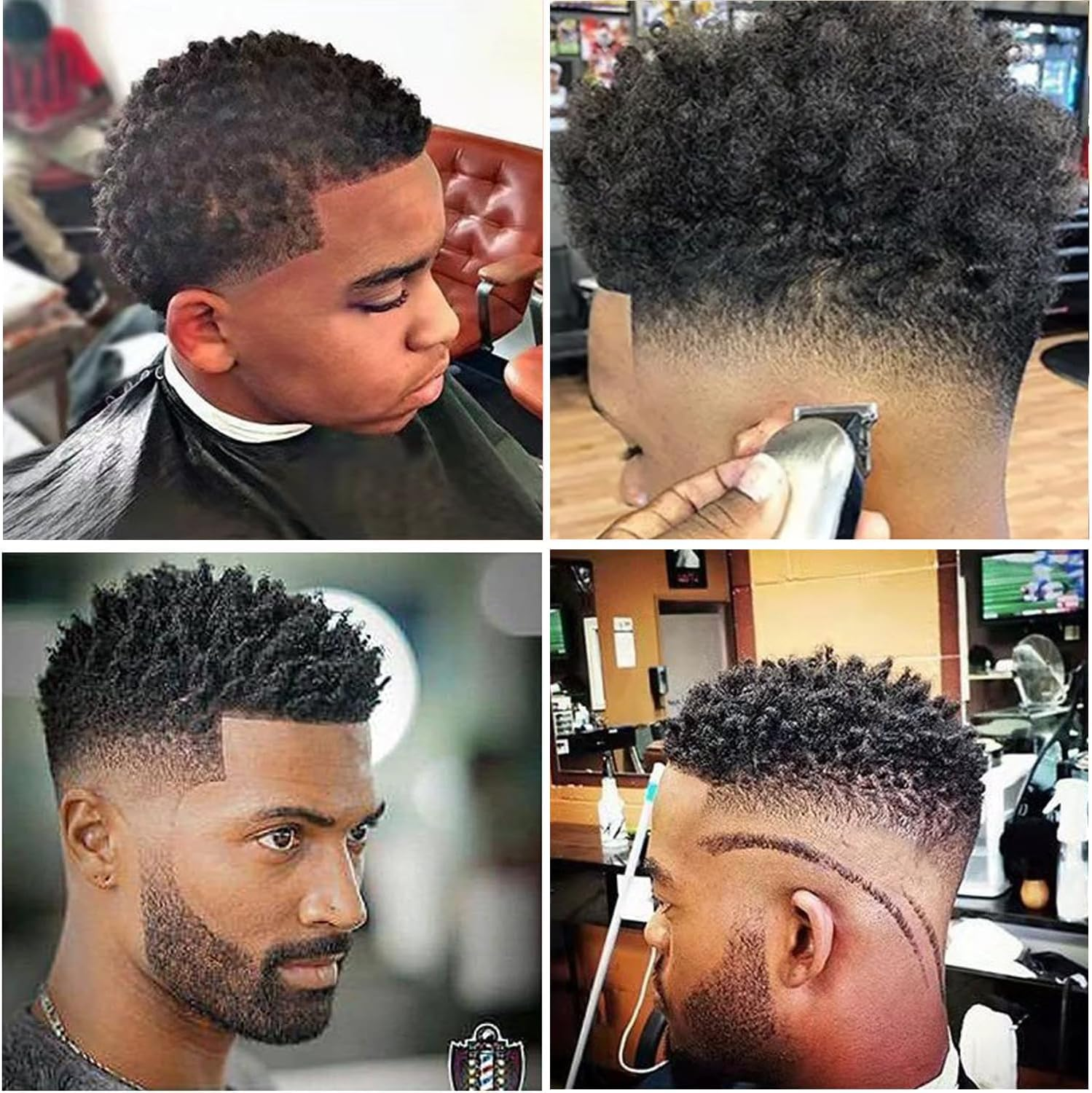 ARJDXDP 3 Pcs Big Holes Barber Hair Brush Sponge, Double Side Magic Twist Hair Sponge, Twists Dread Afro Coils Hair Curl Brush for Home and Barber image number 2