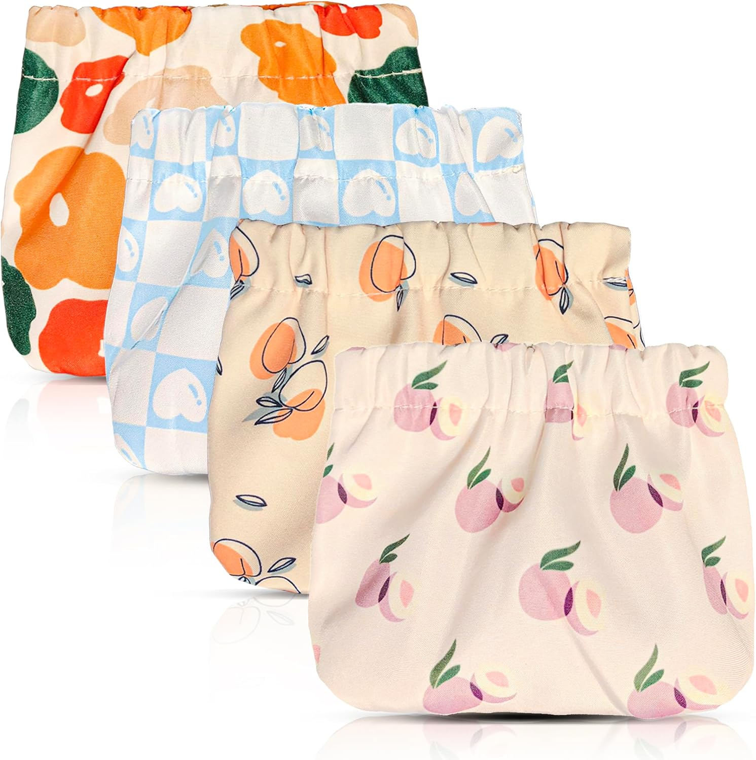 Vcekract Mini Makeup Bag for Purse, 4 PCS Mini Cosmetic Bag for Women, Waterproof Mini Travel Bag, Mini Bag for Purse Lipstick Organizer, Colorful, Cute image number 6