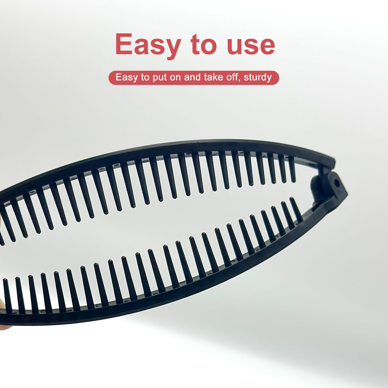 BRDXOOL Pack of 5 Banana Hair Clips, Women'S Fish Clips, Elegant Classic Ponytail Clips, Hair Arrangement, Suitable for Thick Hair, Non-Slip, Fashionable, Portable (Two Styles) image number 6