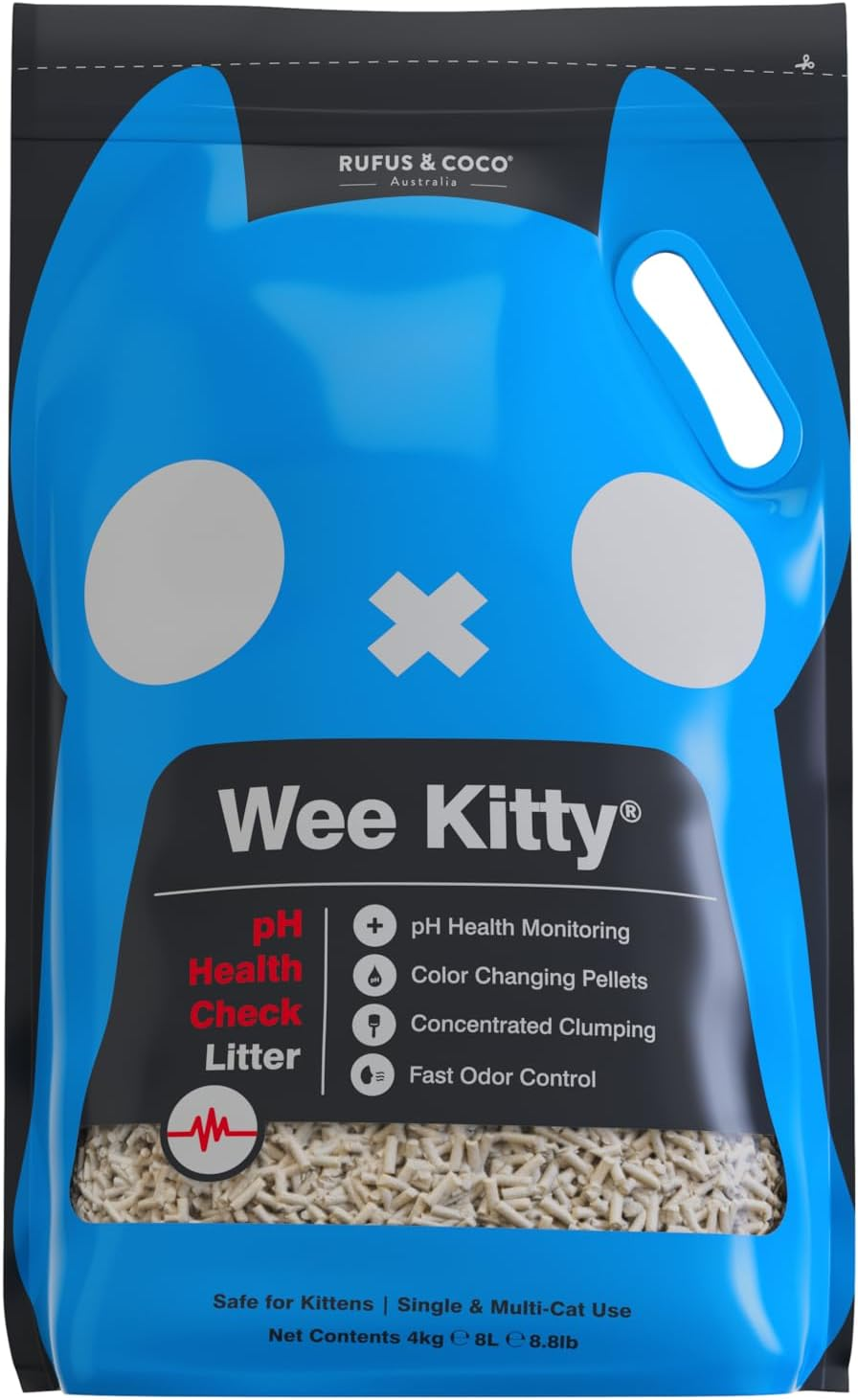 Rufus and Coco Wee Kitty PH Health Check Cat Litter, 2Kg/4L image number 3
