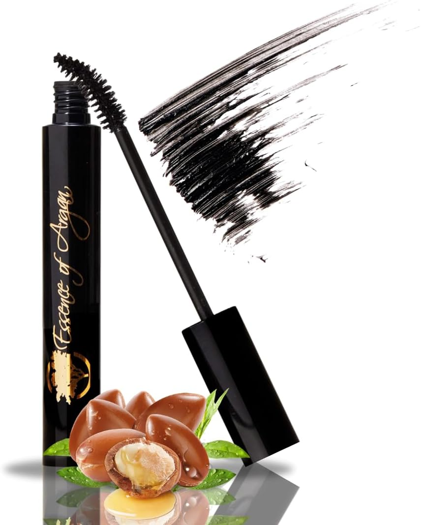 Essence of Argan Lash Conditioner Mascara with 100% Pure Organic Ecocert Argan Oil - Waterproof Black Mascara with Beeswax and Candelilla for More Volume & Longer Stronger Lashes (0.25 Oz) image number 6