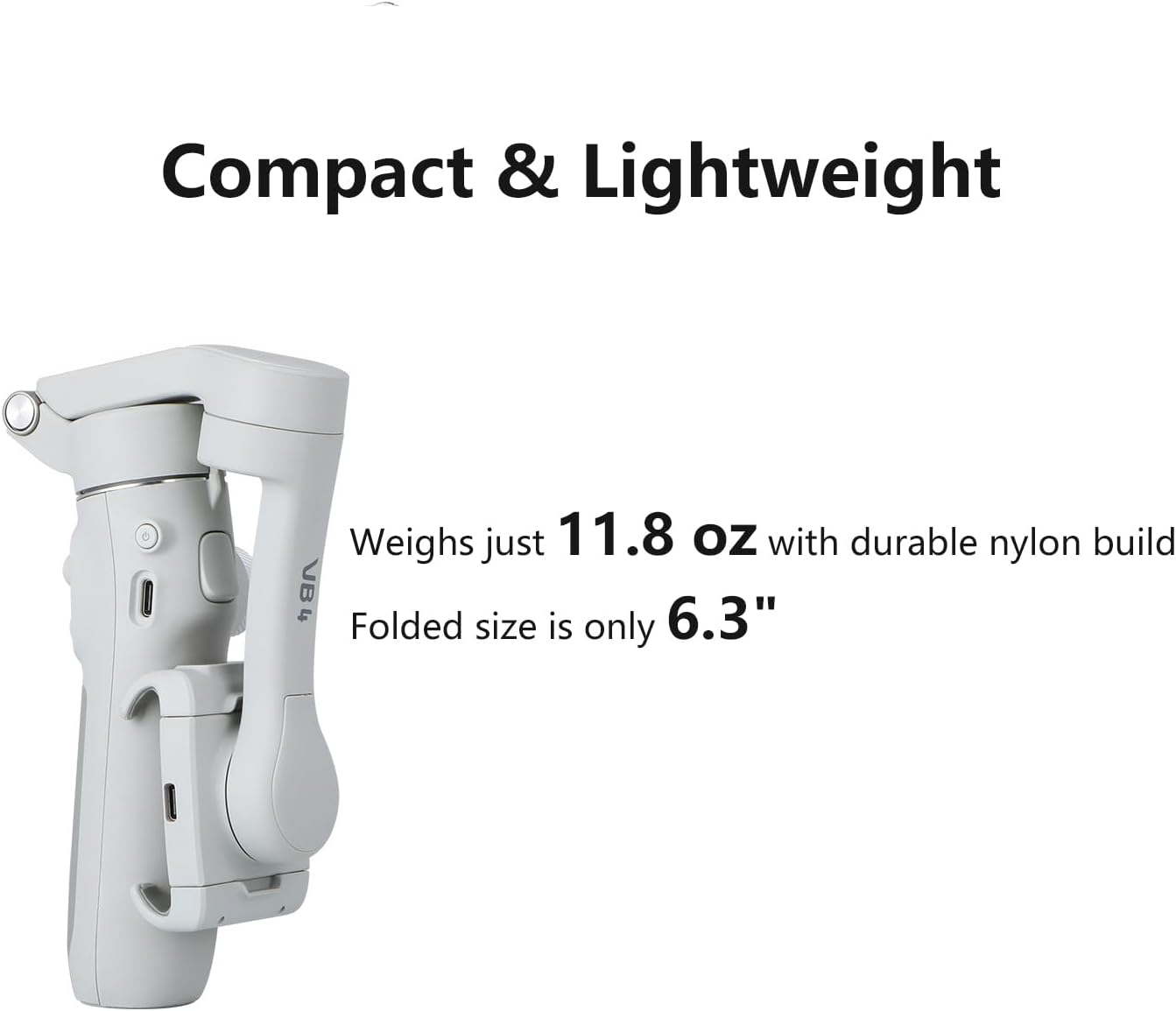 Feiyutech Vimble 4 [Official] 3-Axis Smartphone Gimbal Stabilizer,8.4&rsquo;&rsquo;Built-In Extendable Pole,Face/Object AI Tracking,Fits Iphone14 13 Pro/Max Samsung Android Phone Youtube INS Tiktok,Max 260G image number 2