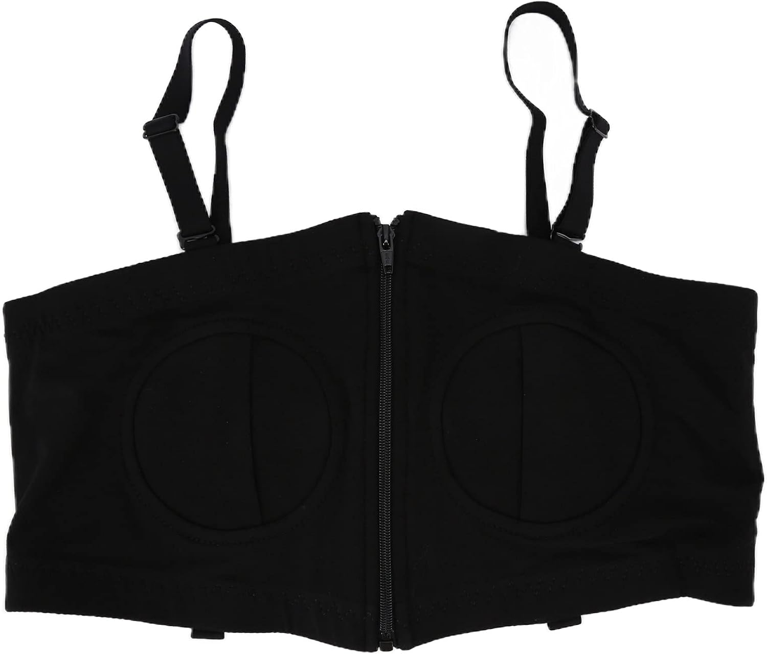 Breast Pumping Bra, Adjustable Nursing Bra with Front Zipper, Hook & Loop Design, No Steel Ring, Cotton Material, Use in Multiple Scenarios for Women (Uniform Size)