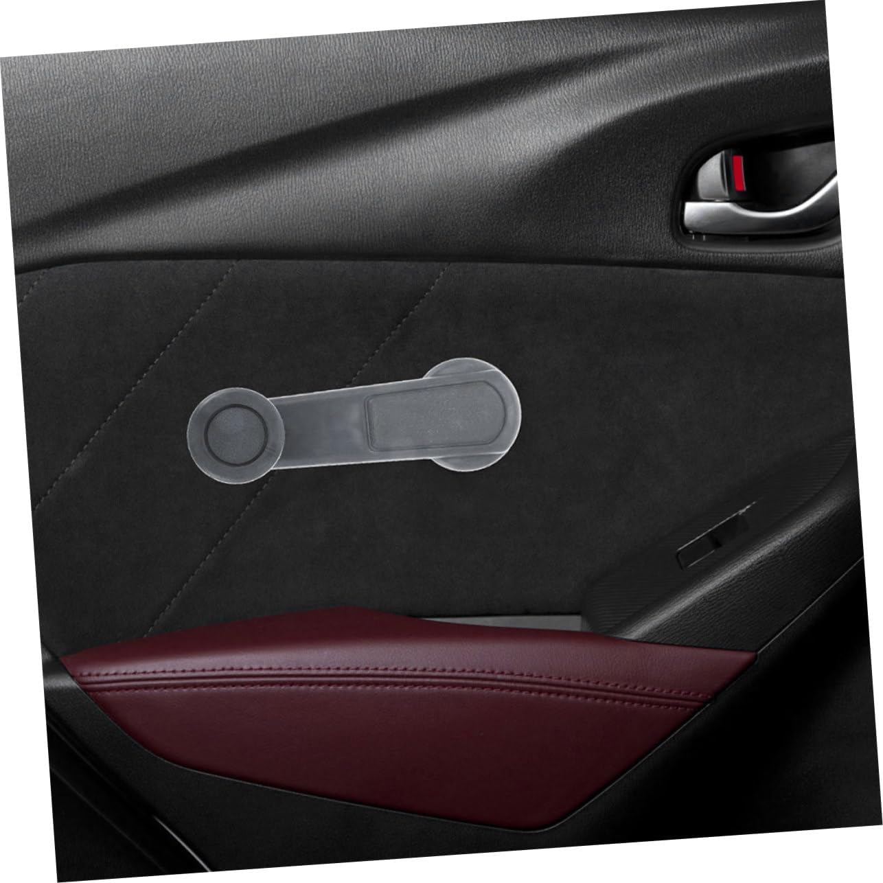 NULYLU 2Pcs Window Crank Lever Replacement for Vehicle Car Window Winder Abs Material Easy Installation and Operation Fit for Many Car Models Gray image number 5