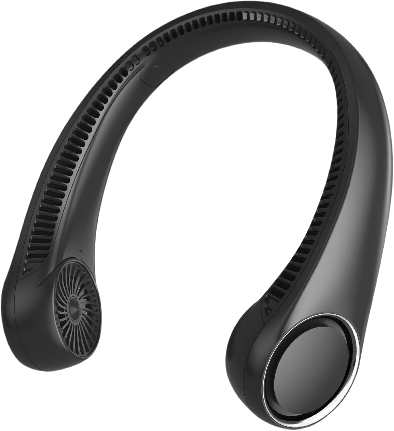 Portable Neck Fan, Hands Free Bladeless, 360&deg; Cooling Personal Fan,Wearable Quiet Fan for Outdoor Indoor, Birthday Gifts for Men Women Mom Dad, 4000Mah Battery USB Rechargeable, 3-Speeds(Black)