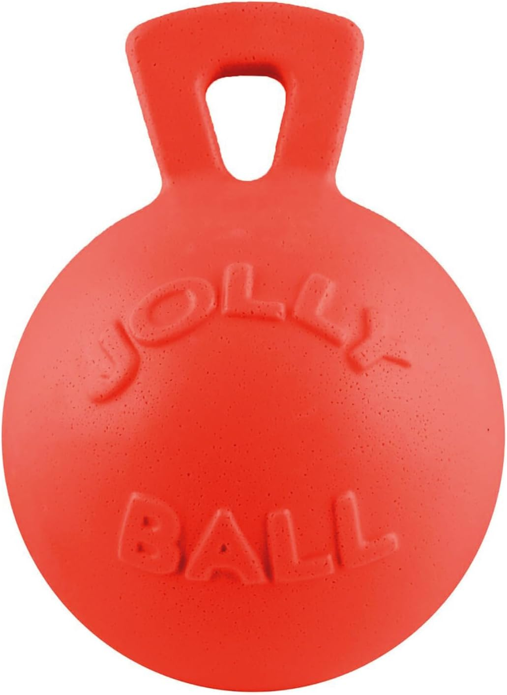 Jolly Pets Tug-N-Toss Heavy Duty Dog Toy Ball with Handle, 8 Inches/Large, Light Purple