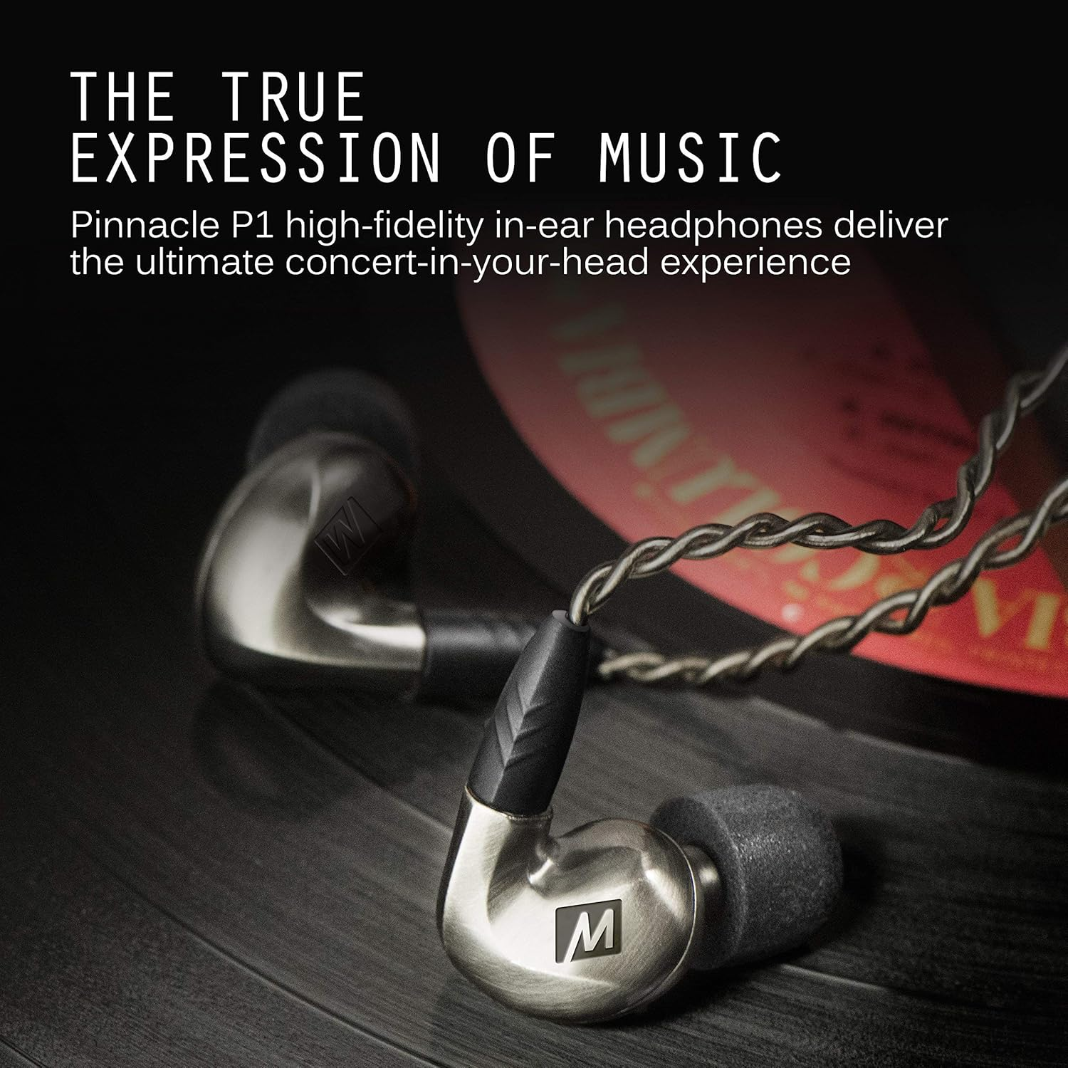 MEE Audio Pinnacle P1 High Fidelity Audiophile In-Ear Headphones with Detachable Cables image number 1