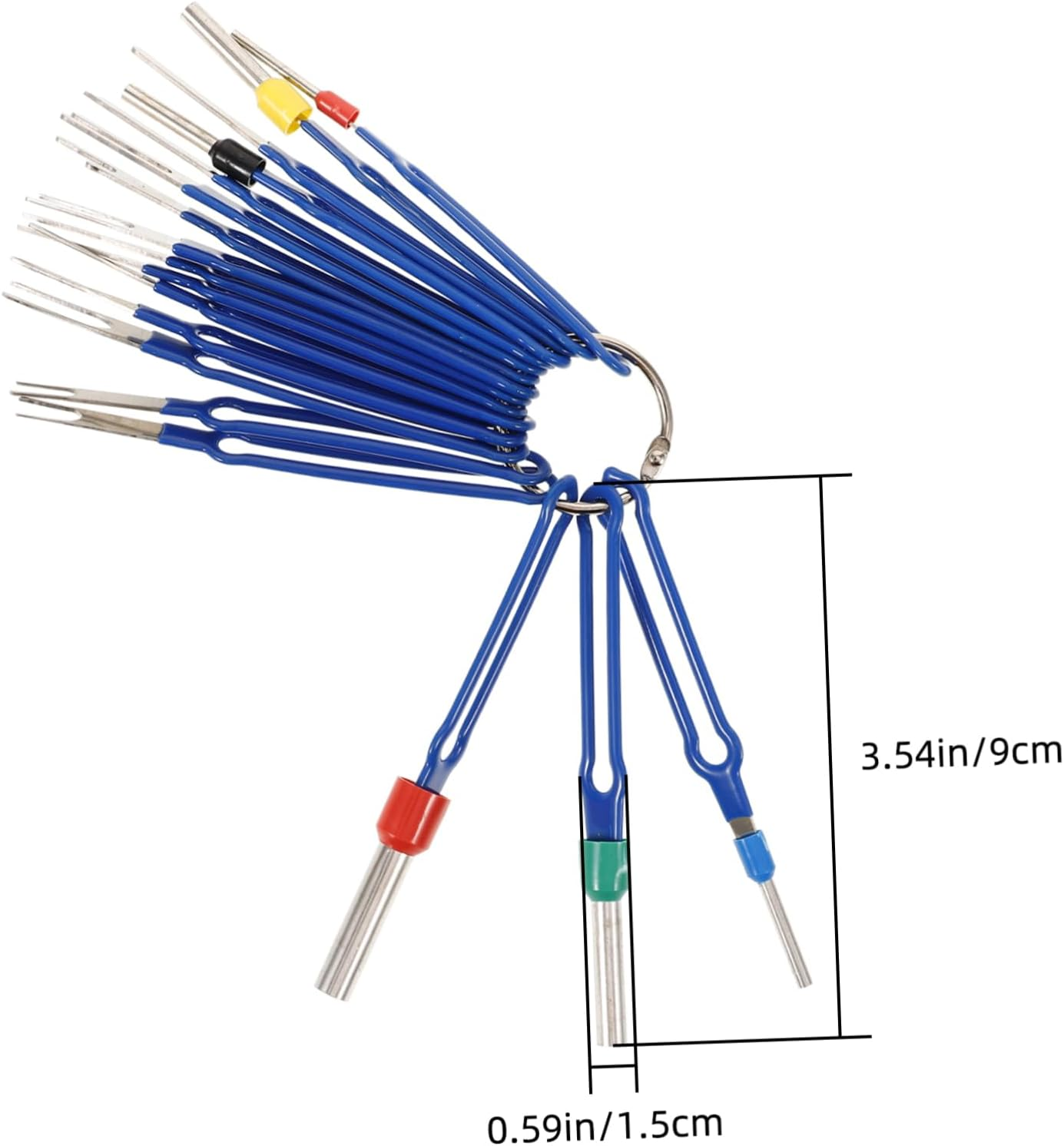 HEALEEP 18Pcs Pin Connector Tool Kit Automotive Electrical Tools Terminal Stripper Puller image number 3