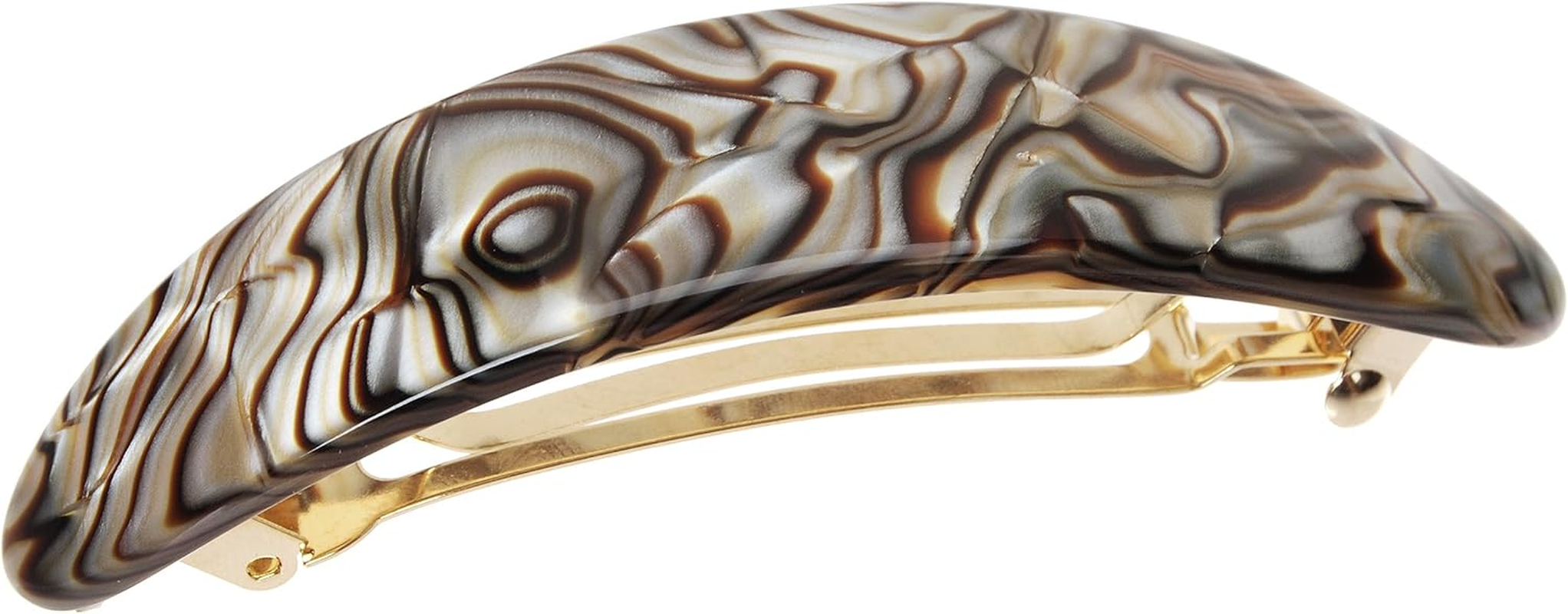 France Luxe Oval Volume Barrette - Ivory Tokyo - Alba image number 5