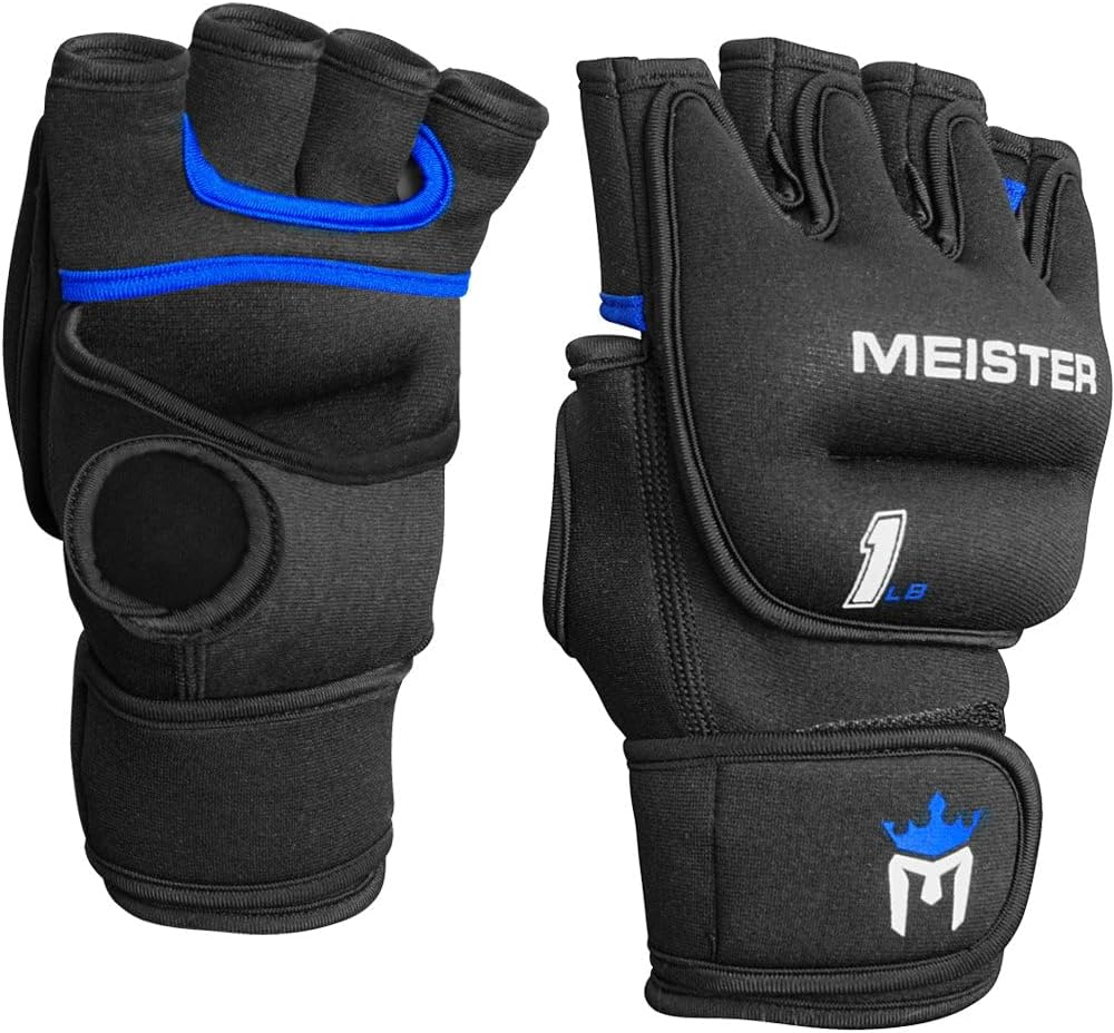 Meister Elite 1Lb Neoprene Weighted Gloves for Cardio & Heavy Hands (Pair) - 1Lb X 2 image number 3