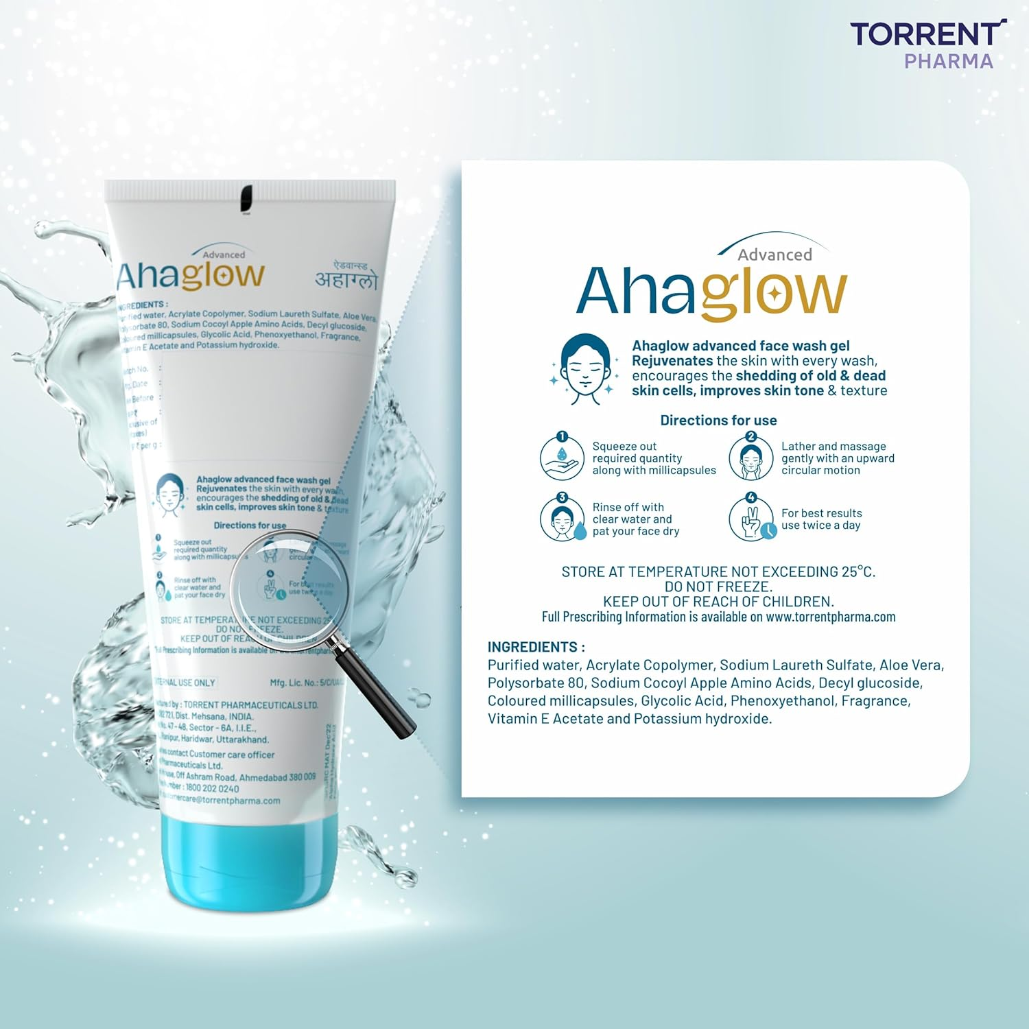 AHAGLOW FACE WASH 50GM image number 5