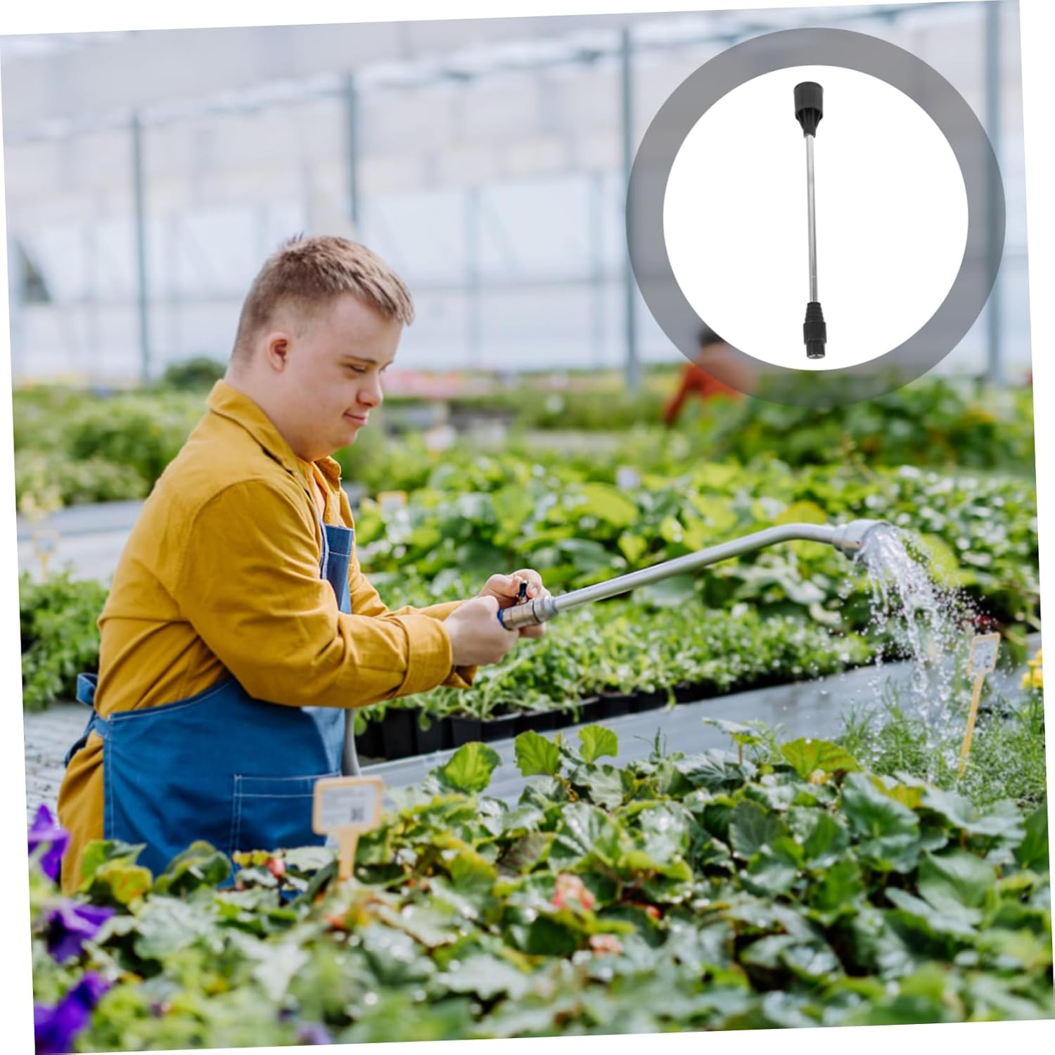 HAKIDZEL 4Pcs Long Gardening Sprayer Rod Agricultural Sprayer Pole Replaceable Easy to Use Maintain image number 5