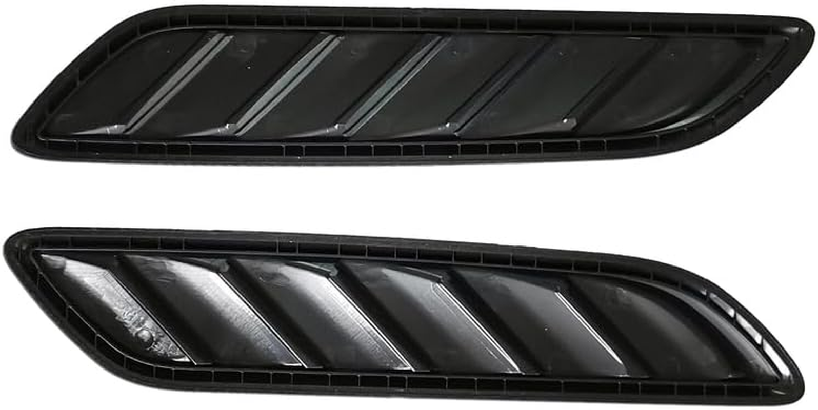 Pair of Gloss Black Bonnet Vents Suitable for Holden Commodore VF Ve/Hsv/Calais/Caprice image number 1