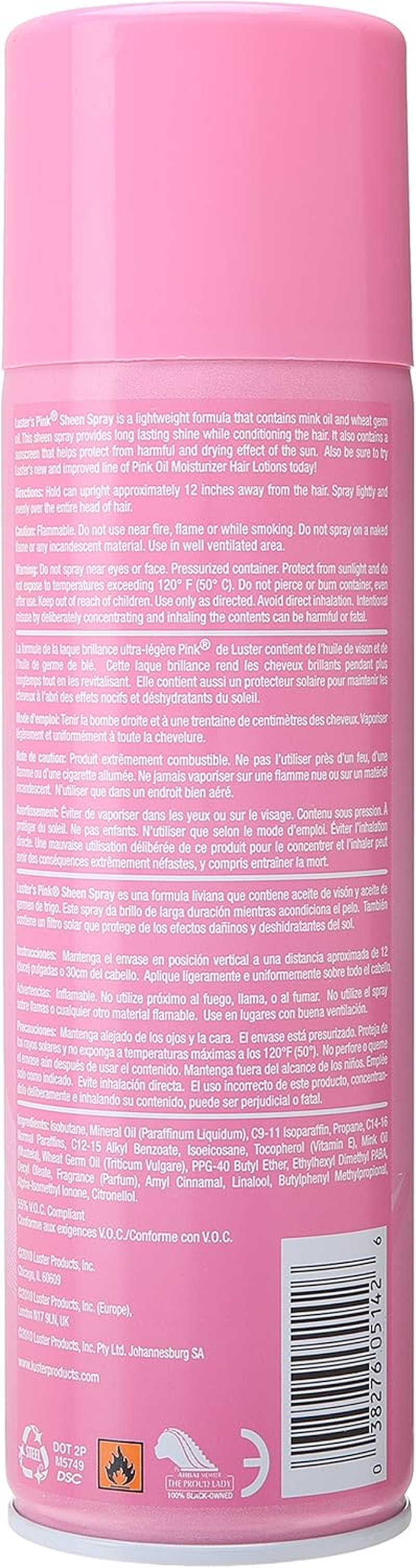 Luster'S Pink Sheen Spray, 11.5 Ounce