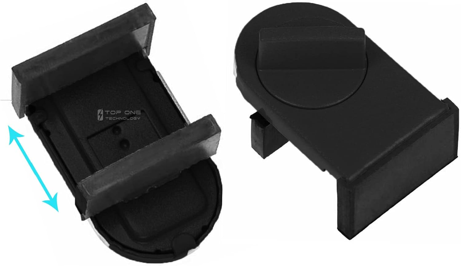 4 Pack Slide Door Security Locks, Instant Sliding Window Track Rail Stoppers, Good for Travel and Child Safety (Black) image number 5