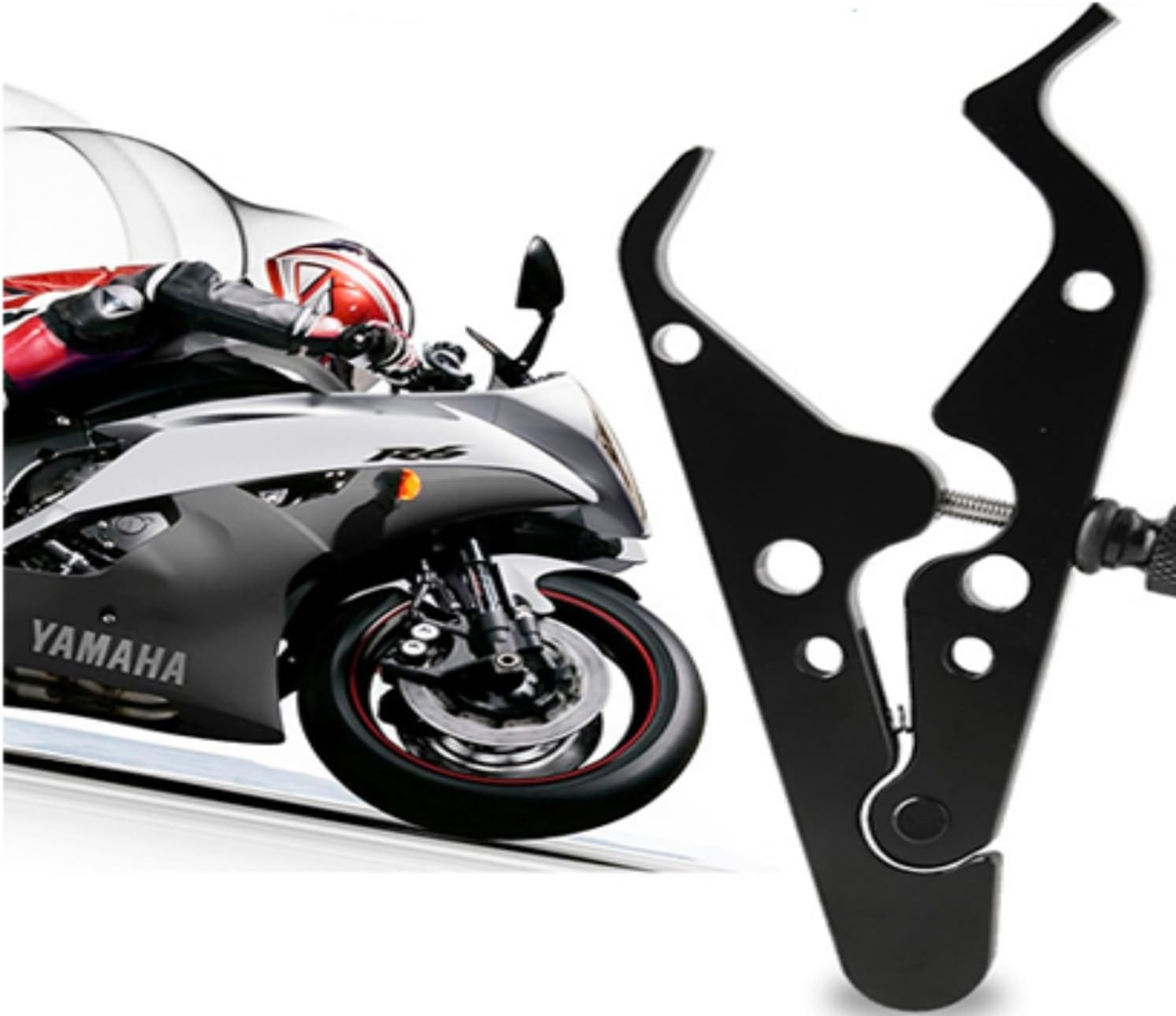 Motorcycle Cruise Control, 1 Sets Motorcycle Throttle Lock, Universal Throttle Assist Wrist/Hand Grip Lock Clamp with Silicone Ring Protect Fits Most Bike Motorcycle (Black, 1) image number 1