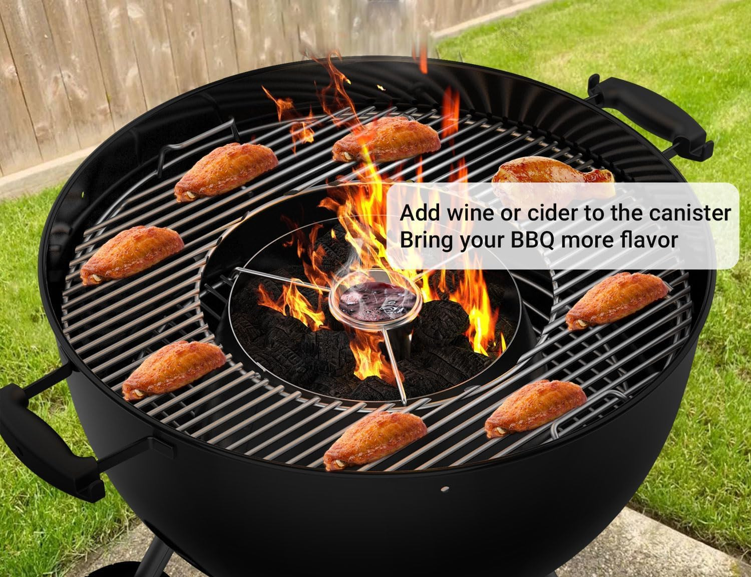 Onlyfire Stainless Steel Charcoal Basket with Water Container, Charcoal Baskets for Weber 47 Cm, 57 Cm, 67 Cm Kettle Grill, Charcoal Grill and Other Ceramic Grills, Charcoal Basket Accessories, BBQ