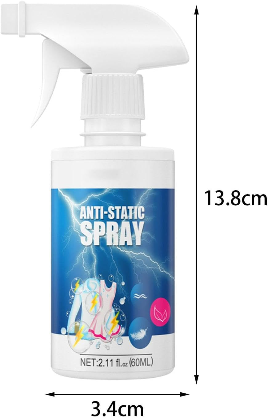 Leefasy anti Static Spray Clothing Static Remover Spray Portable Fabric Static Spray Remove Electrostatic Sprays for Curtains Clothes image number 6
