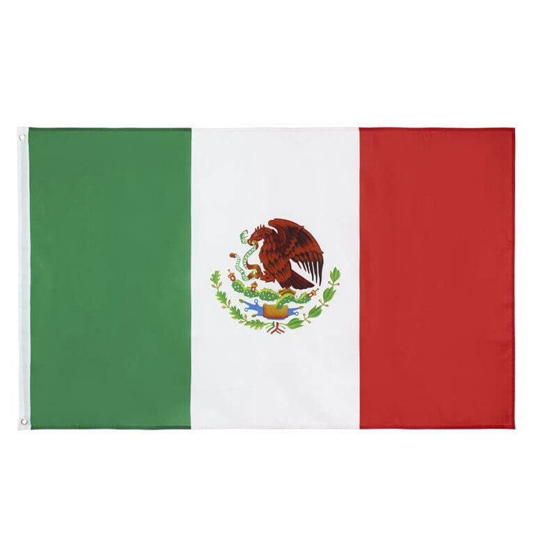 Large Mexico Mexican Flag Heavy Duty Outdoor MX 90X150Cm - 3X5Ft Mexic National Flag for Indoor and Outdoor Display image number 2