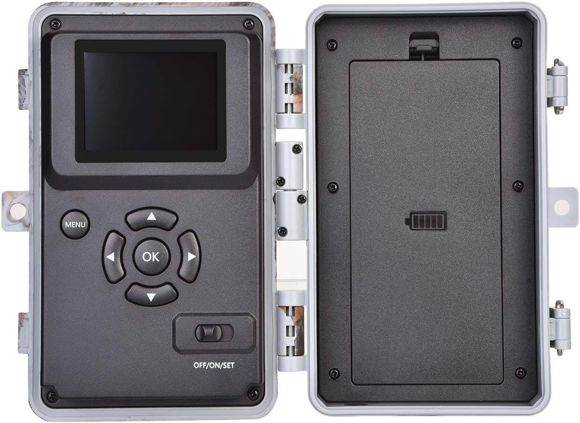 2-Pack Game & Trail Camera 64MP 1296P Video No Glow Night Vision Motion Activated IP66 Waterproof 0.3 Trigger Speed for Hunting Wildlife & Home Surveillance