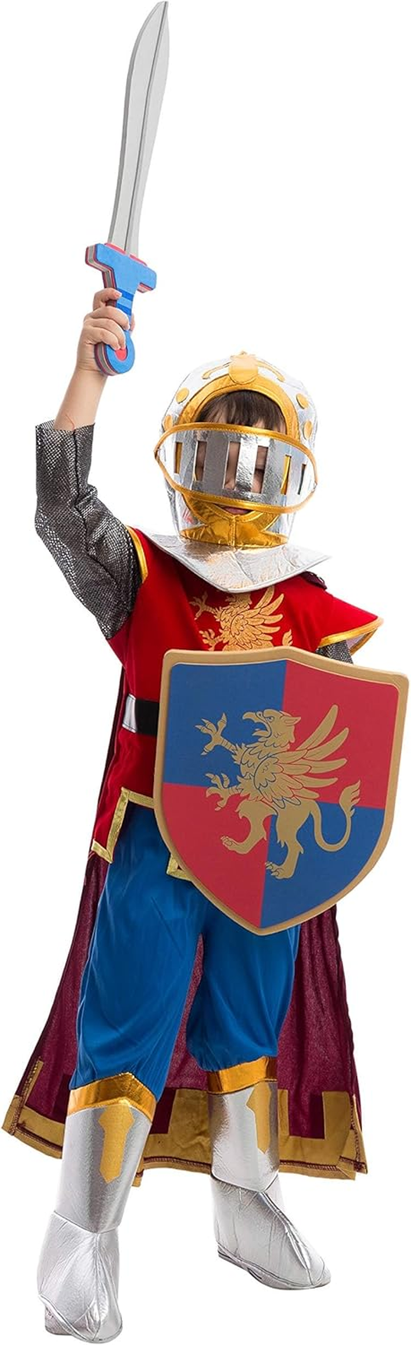 Spooktacular Creations Kids Medieval Knight Costume, Boys Renaissance Knight Costume for Halloween Roleplay Party image number 3