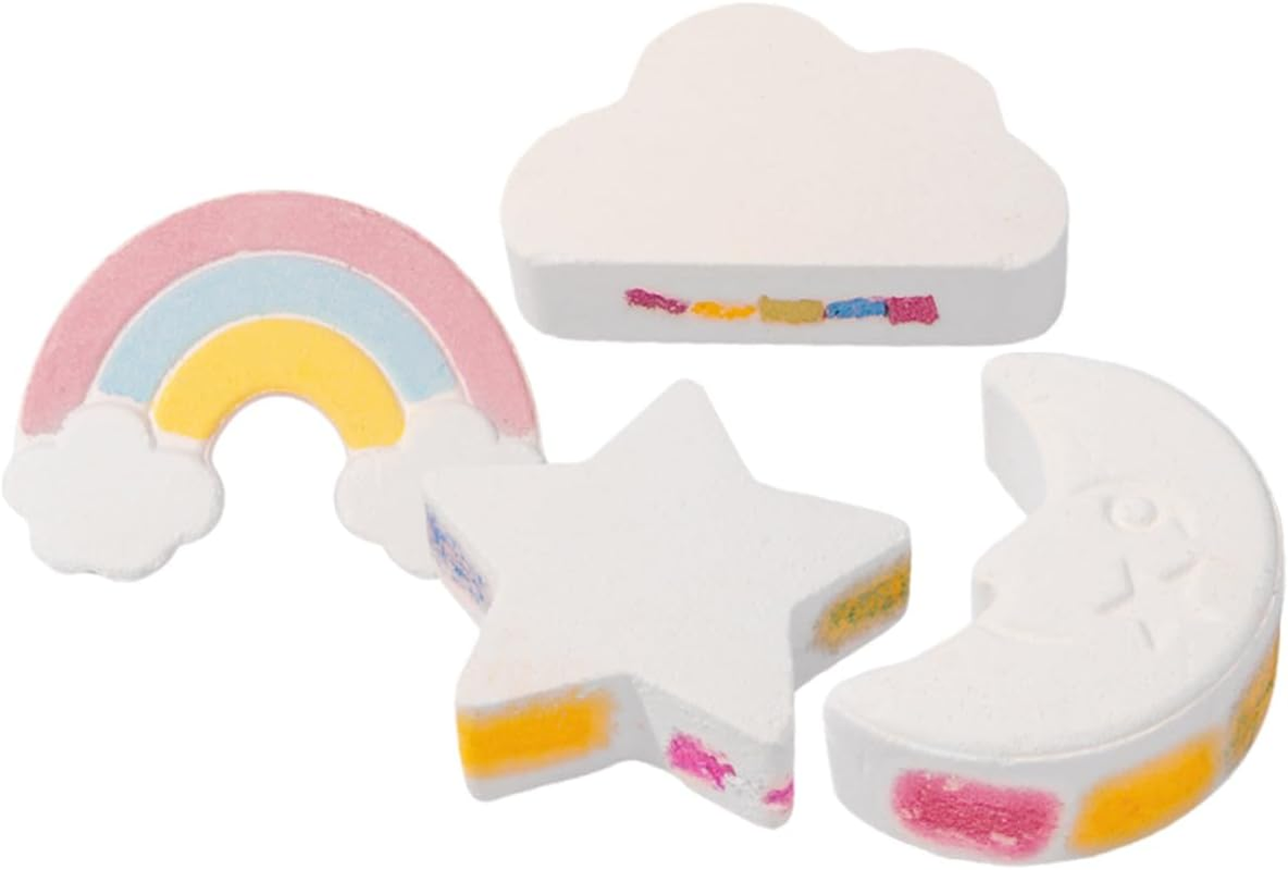 HAPINARY 4Pcs Rainbow Bath -Friendly Essential Oil Bubble Bathing for Relaxation and Soothing for and Giving image number 5