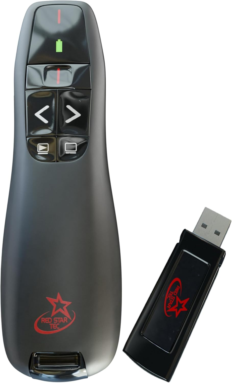 Red Star Tec PR-819 Wireless Remote Presentation Clicker - Office Computer Slide Changer and Slide Advancer Presenter with Laser Pointer image number 1