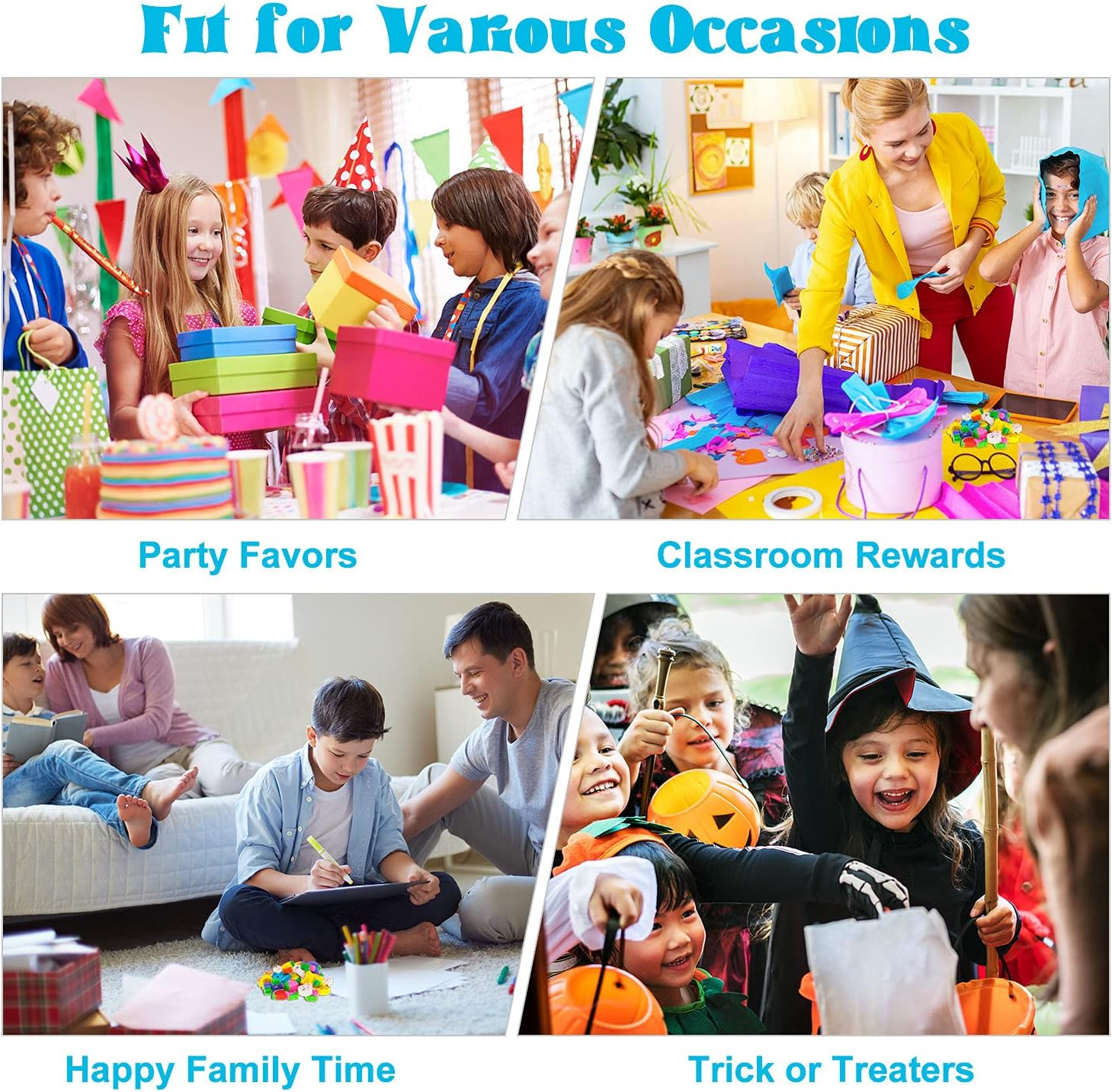 YGAOHF Mini Animal Fruit Erasers, 120 Pack, Multicolor, Rubber, Mini Eraser, Animal, Fruit Shapes, School Classroom Supplies & Prizes image number 1