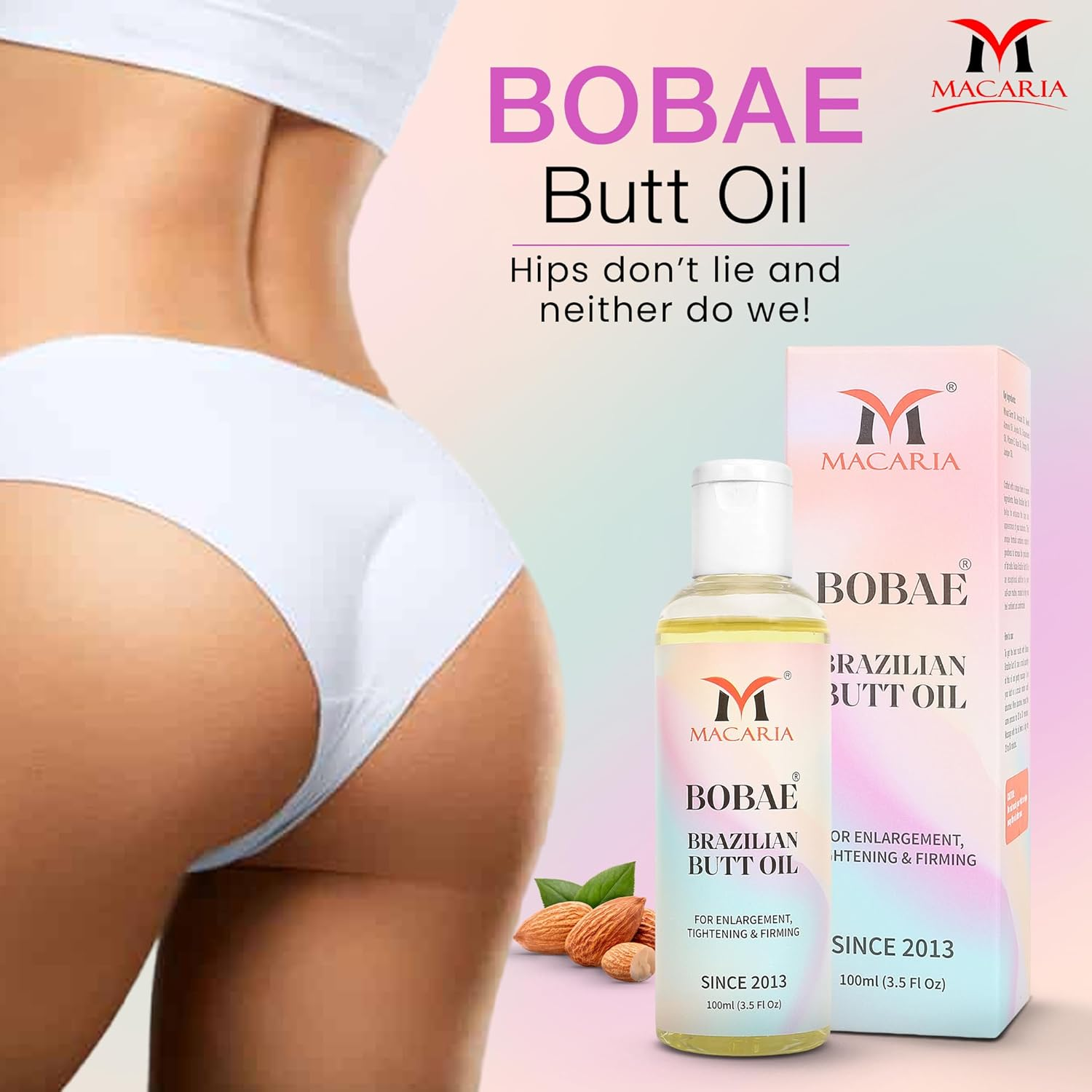 Butt Enlargement Oil for Big Size Booty Cream image number 6