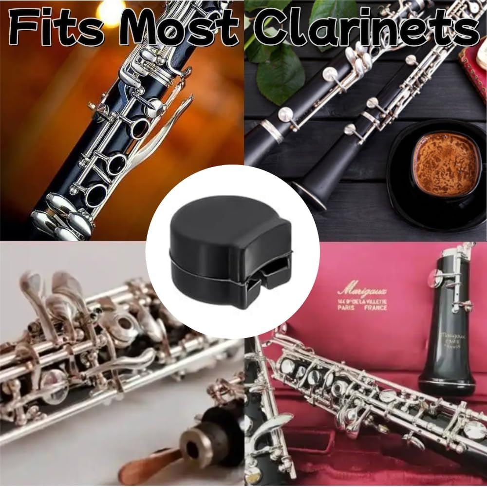 12 Pack Rubber Clarinet Thumb Rest Cushion Protector, Black, Soft Thumb Pads Fit for Most Clarinets