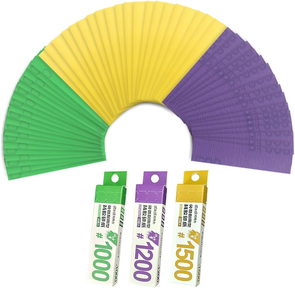 Stedi Hobby Model Polishing Tools 4 PCS, Ultimate Precision Files #10000 Grit Glass Mirror Grinding Tools for Plastic Gundam Models, Wood, Resin-Base Parts. image number 6