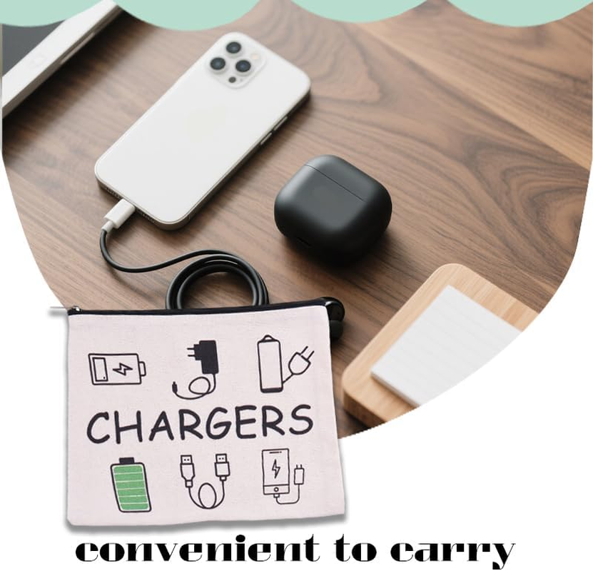 Makeup Cosmetic Bag Travel Storage Bag Electronic Charging Organizer for Women Travel Accessories Versatile Bags Small Makeup Cosmetic Bags for Women Cable Organizer Pouch for Cords image number 1